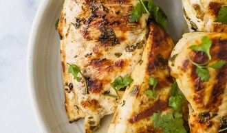 Healthy Lime Chicken and Cilantro