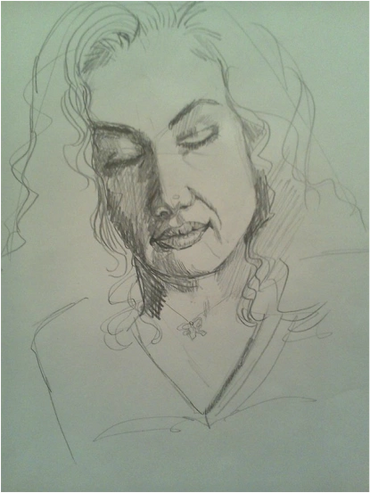 Graphite sketch; Makenzie