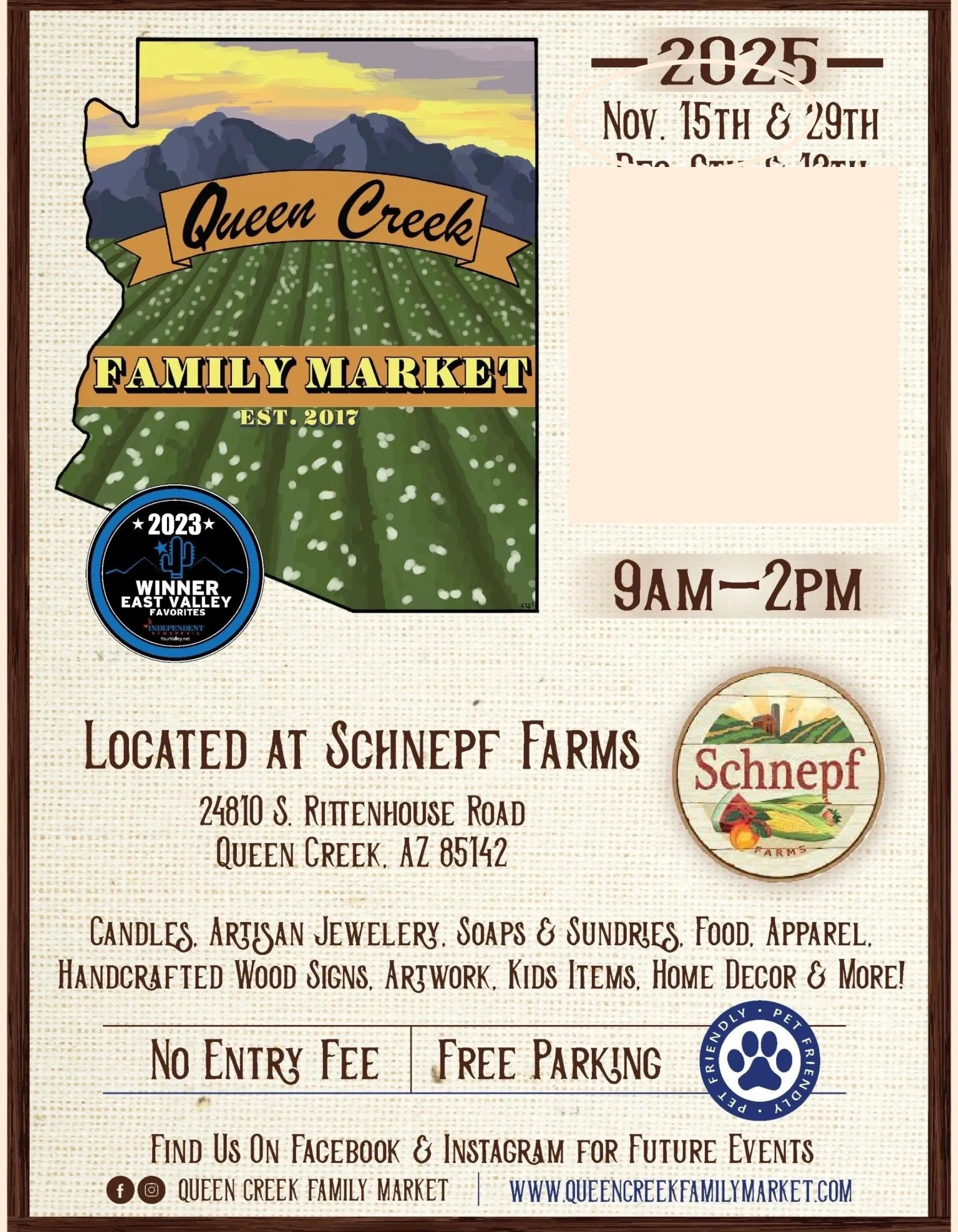 Queen Creek Family Market @ Schnepf Farms