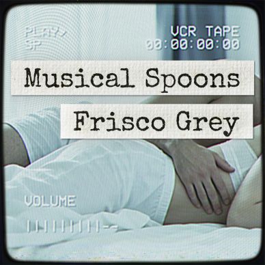 Vintage-style album cover with sensual imagery and text.