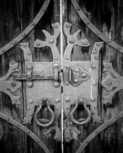 Ironwork on Scotty's Castle Doors, Death Valley ~photo by Timbre Beck, all rights reserved 