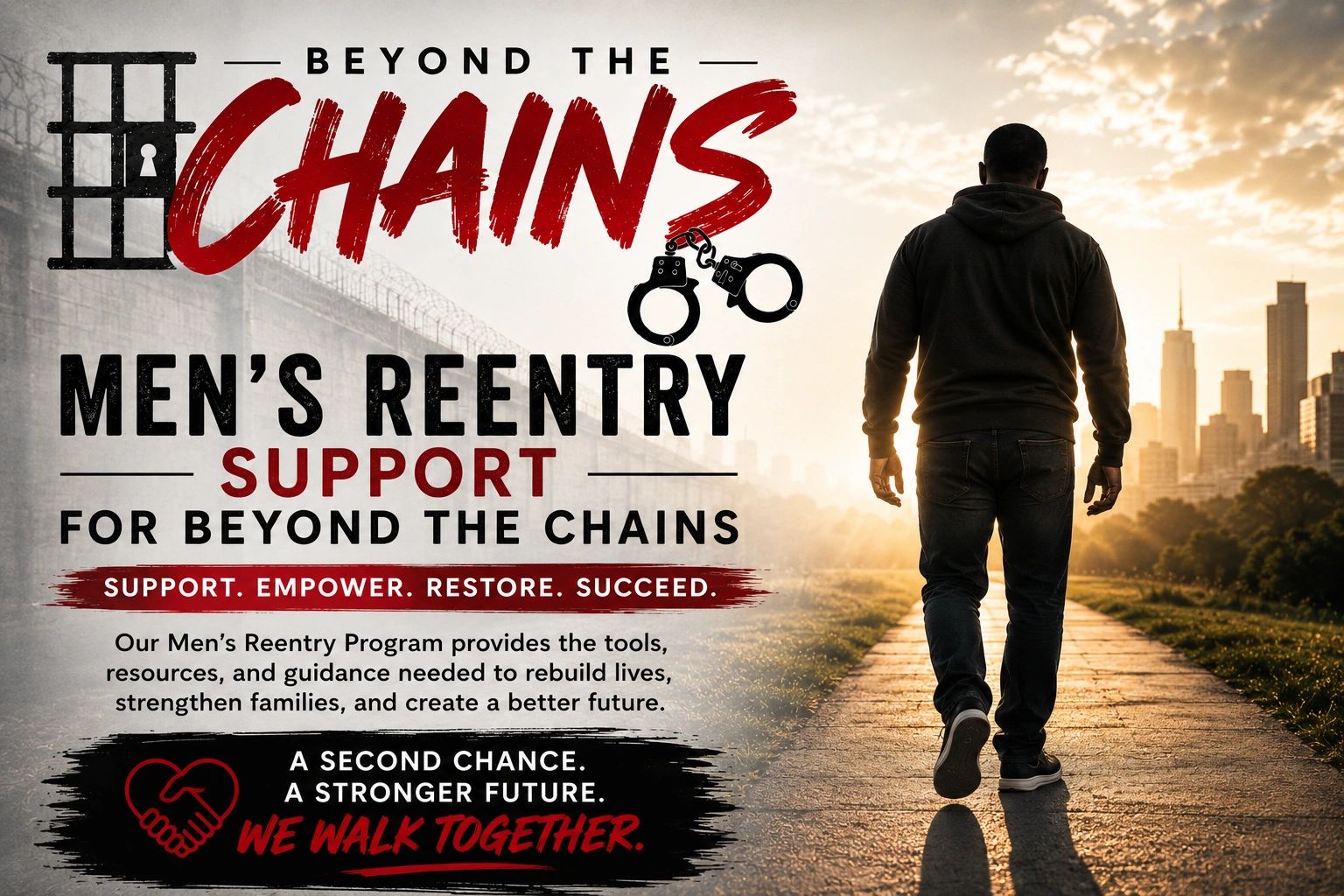 Men's reentry support program helping rebuild lives beyond prison.