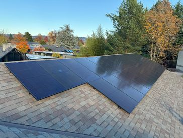 Roof Mounter Solar System installed by Pinnacle Solar NW in Oregon