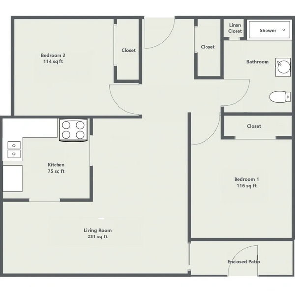 2 bedroom suite at Conestoga Crest