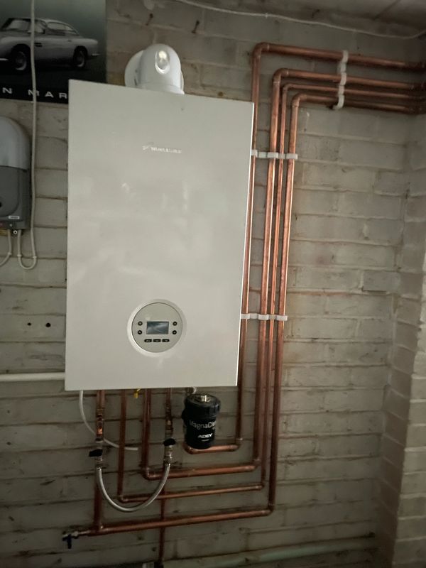Boiler put in garage 