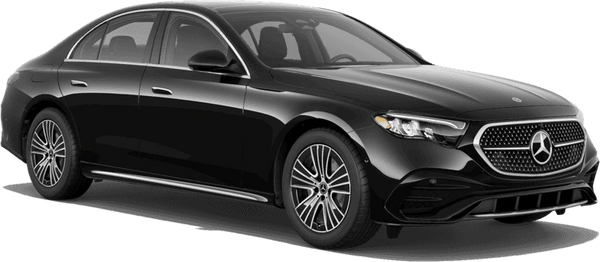 Sleek black Mercedes-Benz luxury sedan with modern design.