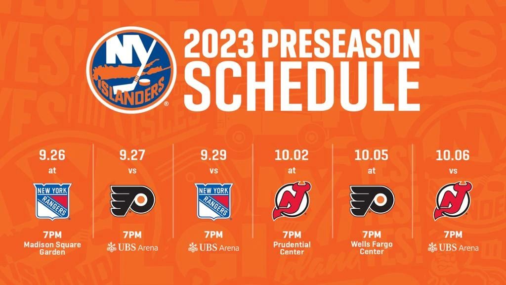 2023-24 NHL preseason schedule announced