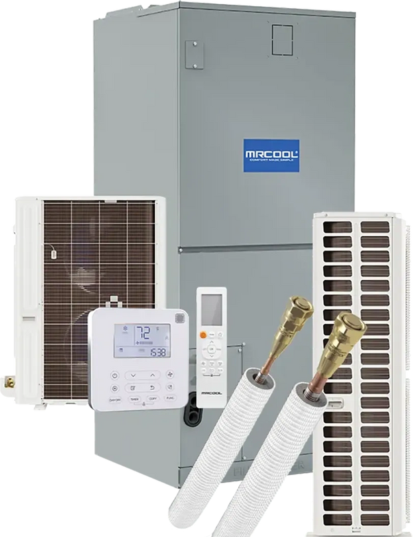 MrCool Central Ducted Hyper Heat Heat Pump from https://www.mrcooldiydirect.com