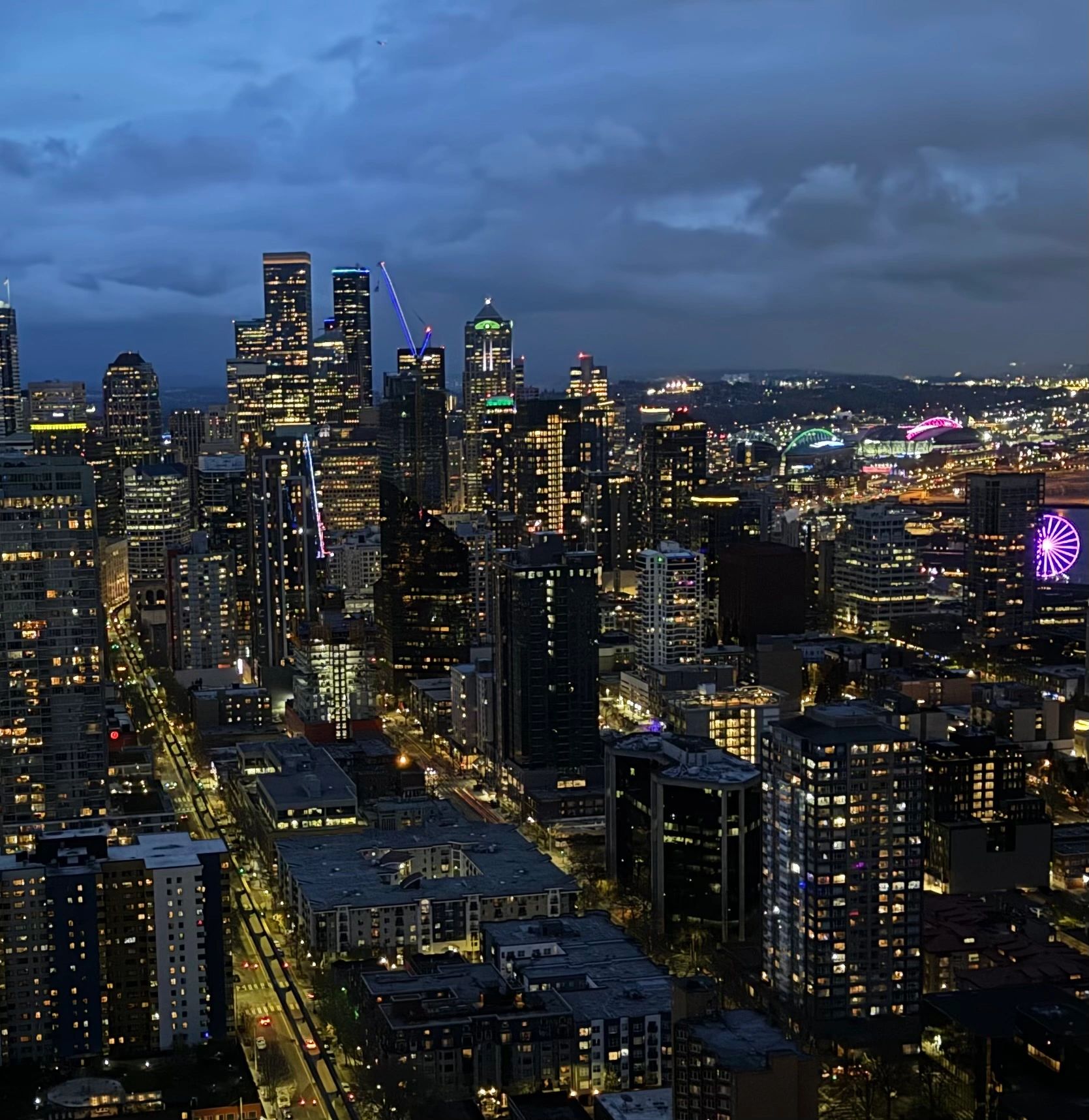 Seattle Equipment Appraisers - Seattle Skyline at night