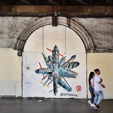  Streetart, Geometric art, Skyline, architecture art, architecture, City art , London streetart,