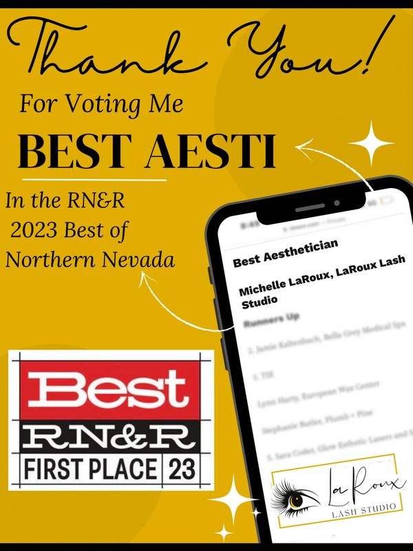 First place Reno news and review best aesthetician 