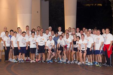 Group Running Photo, Orlando Conference with Marathoner Bill Rogers 