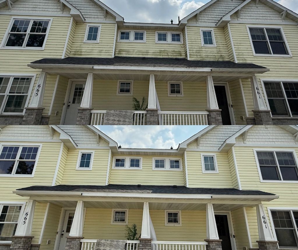 Before and After picture of townhomes in Big Lake, MN