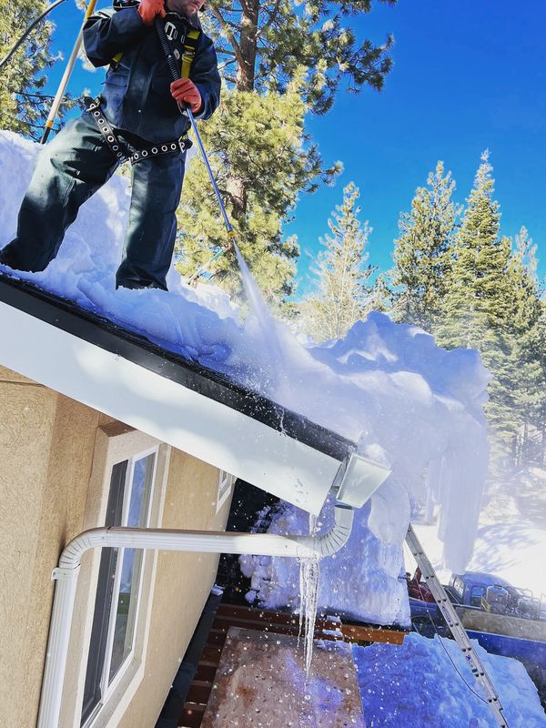 Ice Dam Steam snow removal