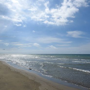 La plage à 1 minute de votre maison de vacances.