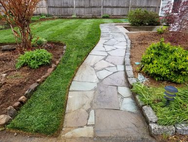 Flagstone walkway