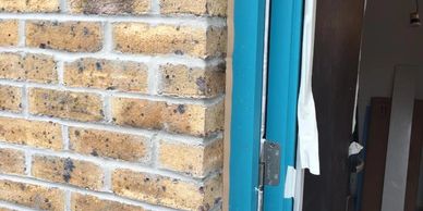 Mastic sealant to external door frame window