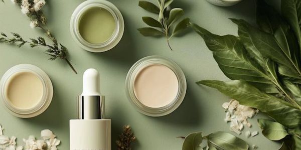 Productos de cuidado facial con ingredientes naturales.