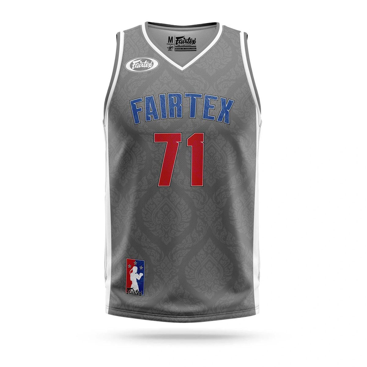 Fairtex Muay Thai Basketball Jersey Grey