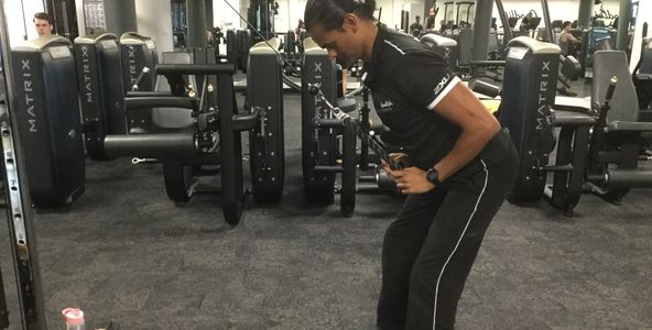David Fernandez working out - Recovery Fitness and Rehab.