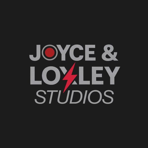 Logo of Joyce & Lolley Studios with bold text and red accents.