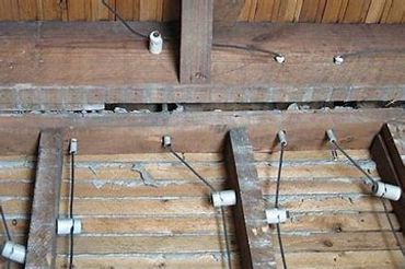 Ancien câble électrique Knob And Tube