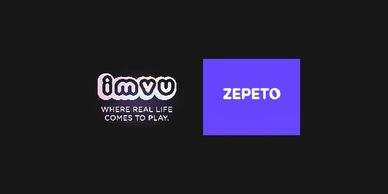IMVU and Zepeto platform logos