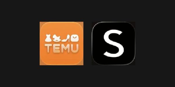 Temu and SHEIN official app icons