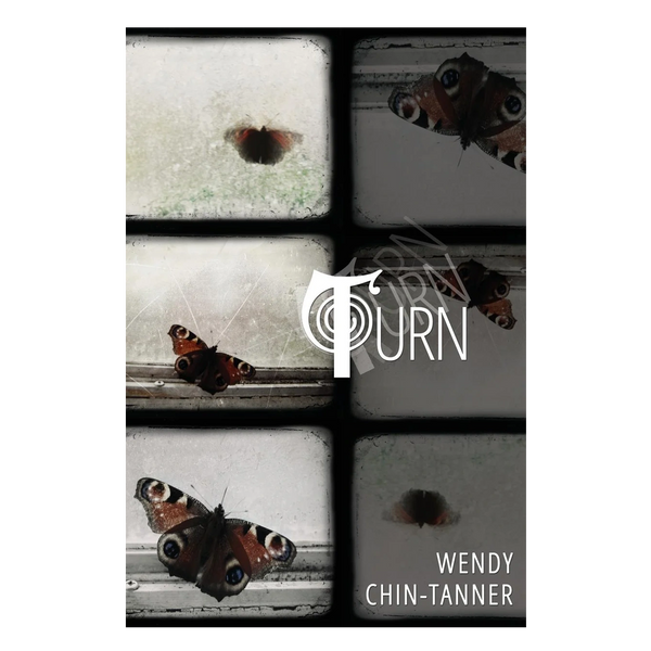 Cover of "Turn" featuring multiple photos of a butterfly in motion.