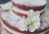 Red Velvet Naked Wedding Cake