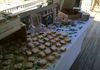 Wedding Table: Lemon Bars, Edible Sea Glass, Chewy Oatmeal Raisin Cookies