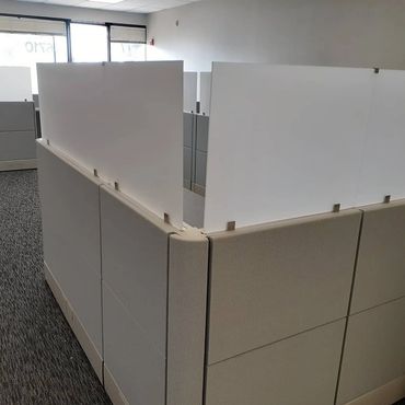Refurbish Cubicle with frosted privacy panel
