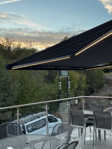 Base Awning with LED Lights