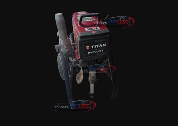 Máquina perforadora Titan Impact con estructura metálica.