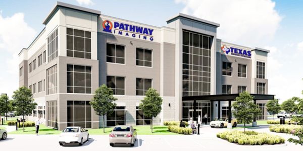 Modern three-story medical building for Pathway Imaging and Texas Pain Physicians.