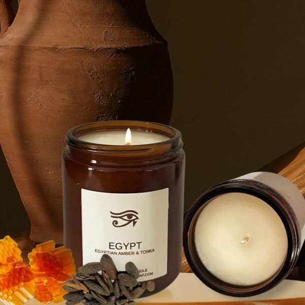 Egypt - honey tonka and amber candle