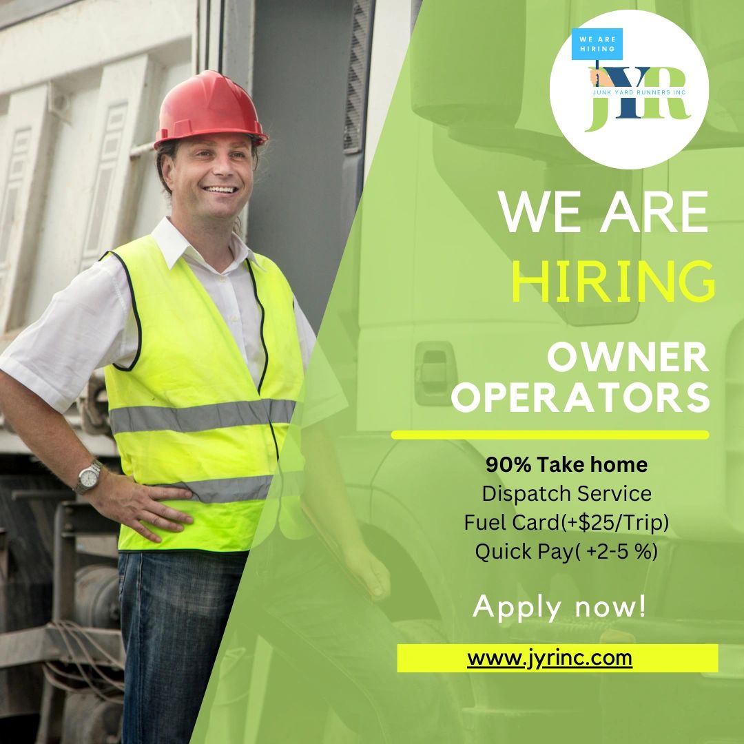 Owner operator in front of a truck
