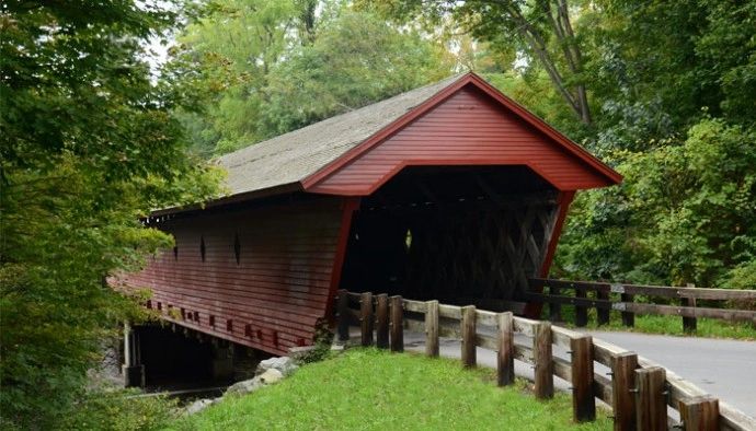 Picture of the Newfield Covered Bridge