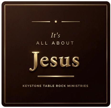 Inspirational message emphasizing Jesus from Keystone Table Rock Ministries.