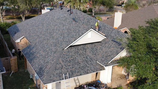 Close view of a completed Hill Heights roof