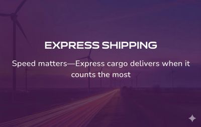 Express shipping emphasizes fast delivery when speed is crucial.