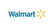 Walmart logo with blue text and yellow starburst symbol.