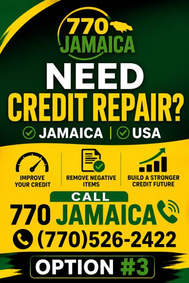 Credit repair services in Jamaica and USA.