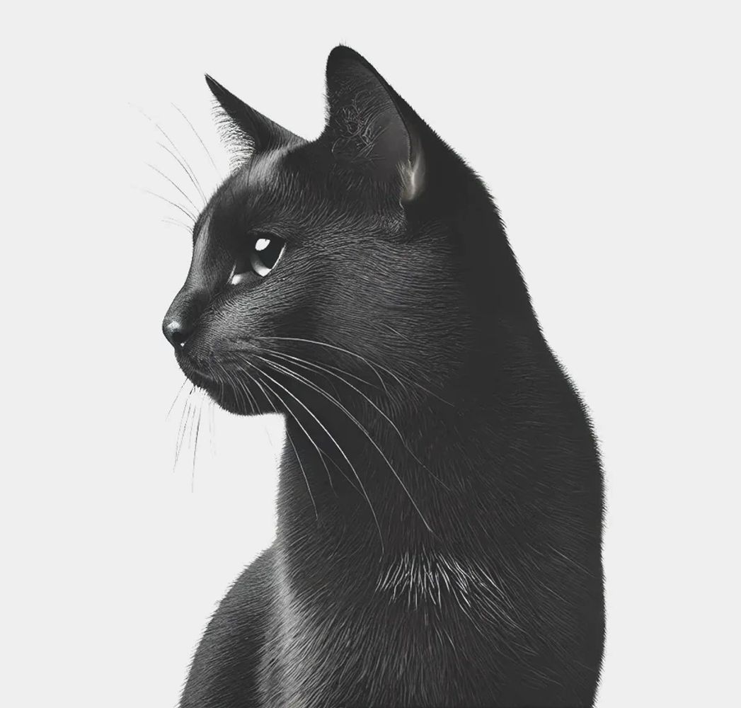 Black cat hero image for Magblack branding and visual storytelling agency in Kolkata | Mumbai | Pune