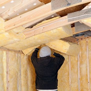 Batt Insulation installed in walls and ceiling