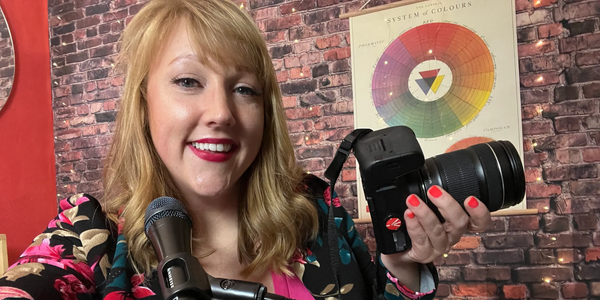 Photo of owner of Designers with Purpose who specializes in web design, photography  and marketing