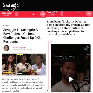 Sharon Missah Founder Let's Talk DXB, Lovin Dubai