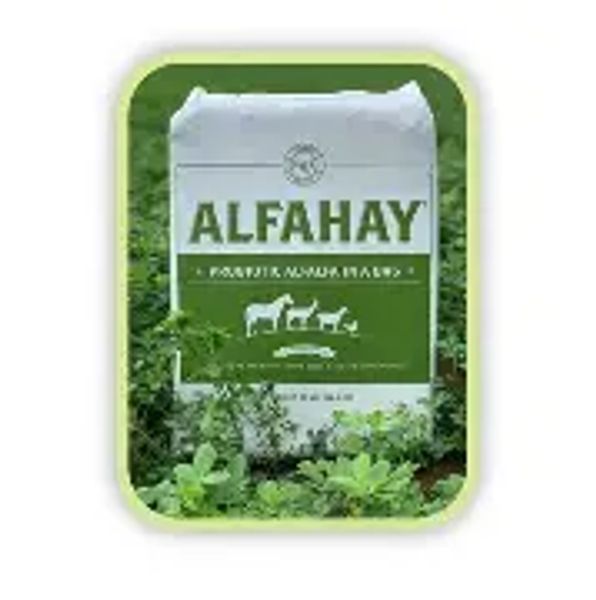 Bag of Alfahay poultry and animal feed.