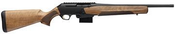 A bolt-action rifle with a wooden stock and black barrel.