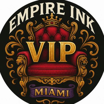 empire ink vip tattoo experience on a king throne with the best experiences in miami